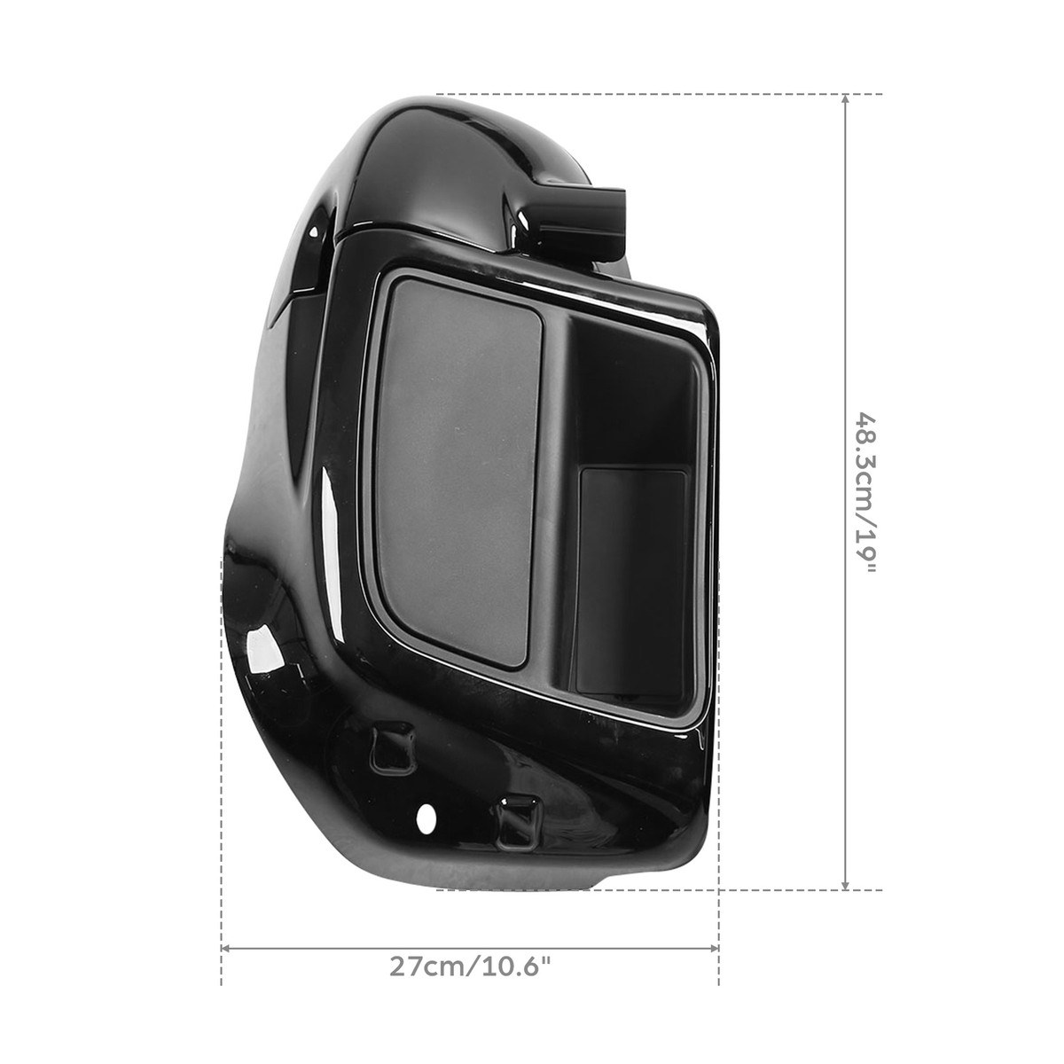 Vivid Black Lower Vented Leg Fairing Fit For Harley Davidson