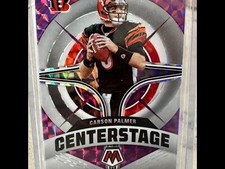 2022 Mosaic CENTERSTAGE Carson Palmer Purple Prizm Ref /49 SP