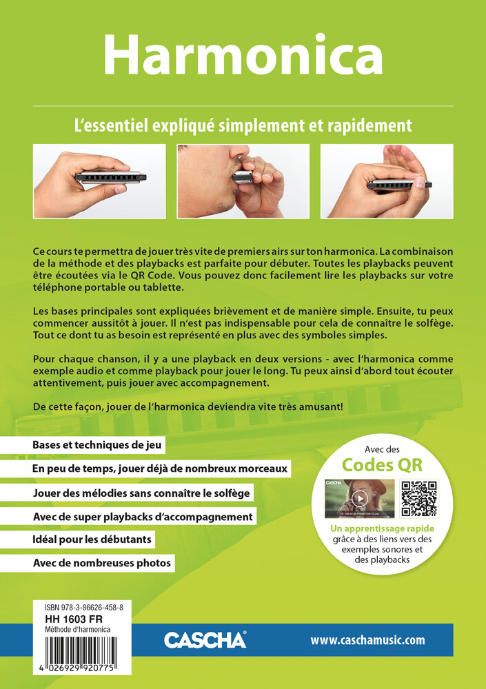 Thumbnail - Cascha / Harmonica - Apprendre Rapidement Et Facilement + Mp3-cd