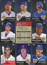 2022 Topps Platinum Chrome Chicago Cubs Complete Team Set (20)