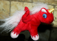 Neopets McDonalds 2004 Red Uni Unicorn Mini Promo Plush Toy