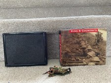 KING  COUNTRY FIELDS OF BATTLE FOB033 FRENCH LYING FIRING RIFL LEAD FIGURE  MIB