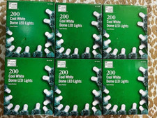 6 boxes 200 LED Cool White Dome Lights Home Accents Holiday New
