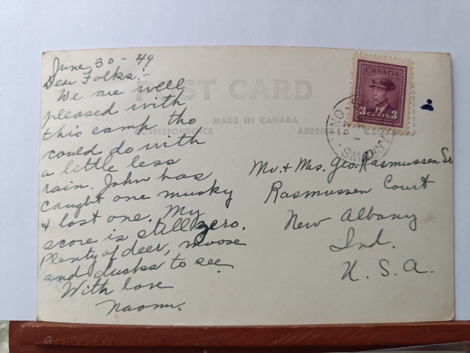 Red Indian Lodge. Sioux narrows Lake of the woods Ontario. Canada. 1949