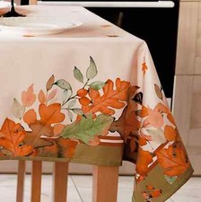 Aholta Thanksgiving Tablecloth non-iron stain resistant Rectangular 60x 84 Seale