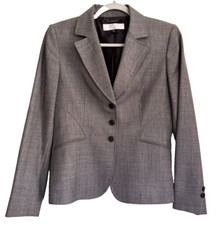 TAHARI Arthur S. Levine Career Blazer / Jacket - Women's Size 6P Petite - Gray