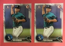 2 - 2016 Bowman 1st card, Seattle Mariners - BRYSON BRIGMAN