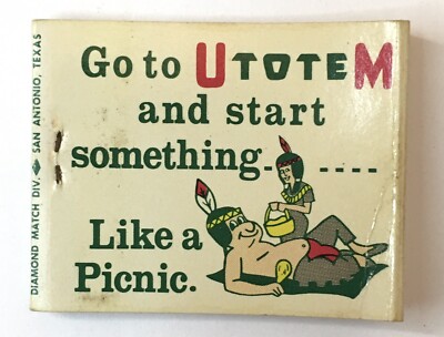 Utotem Convenience Food Store Grocery Market LIKE A PICNIC Matchbook COVER
