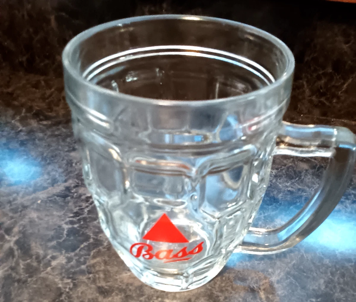Vintage Bass Ale Stein Dimpled Glass 16oz 5”