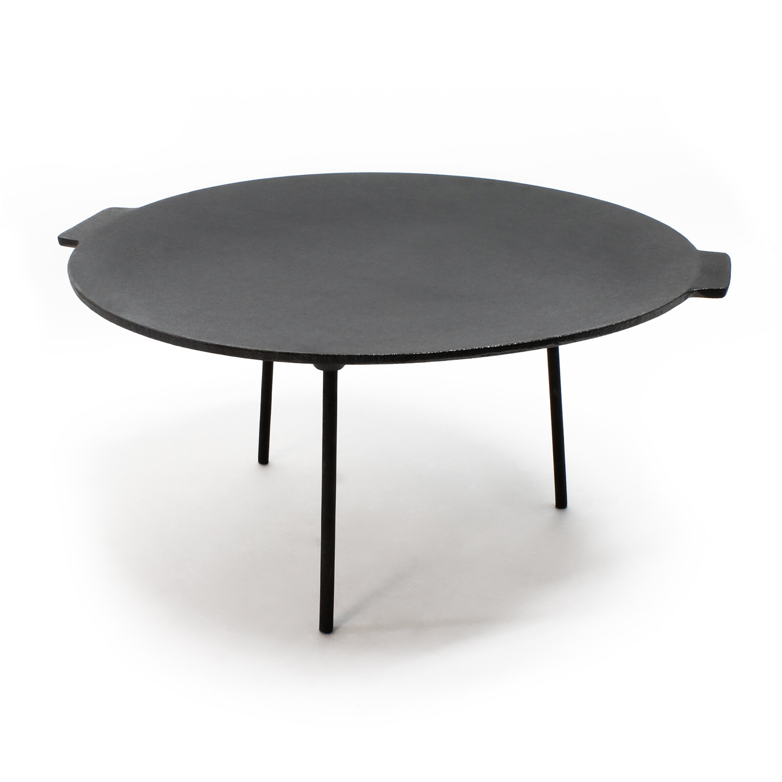 Placa De Barbacoa Dutch Oven Ø44 Cm Altura Redonda 35 Cm Accesorio De Parrilla Hierro Fundido Mesa De Barbacoa