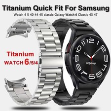 Quick Fit Stainless Steel Strap For Samsung Galaxy Watch 6 5 4 40/44 Classic 43