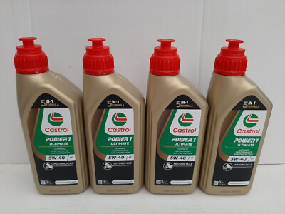 10,48 /l Castrol Power 1 Ultimate 4T 5W-40  4 x 1 L syn 4-Takt Motorradöl 