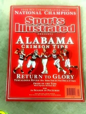 2009 BCS Commemorative Issue Sports Illustrated Alabama National Championship