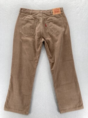 Vintage Levi's W511 Workers Pants Mens 36x29 Brown Corduroy
