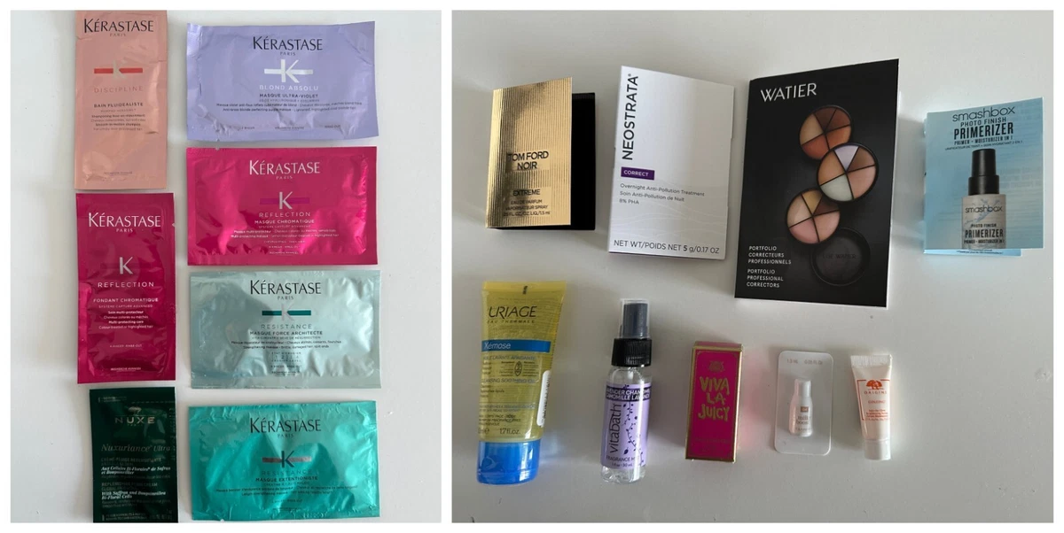 Beauty product samples