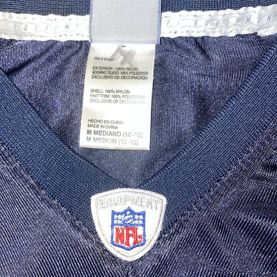 Camiseta Reebok NFL Chicago Bears Niños Talla Mediana Top Poliéster Cuello en V 54 Ur Foto 4 de 4
