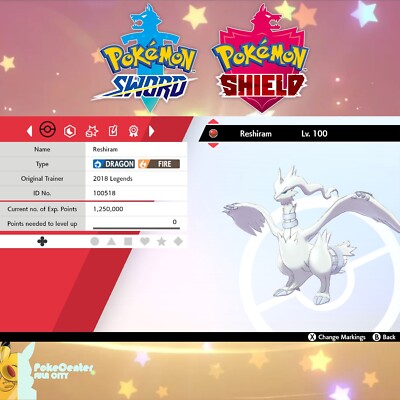 Reshiram  Event American 2018 Legends   Pokemon Sword & Shield   UNTOUCHED