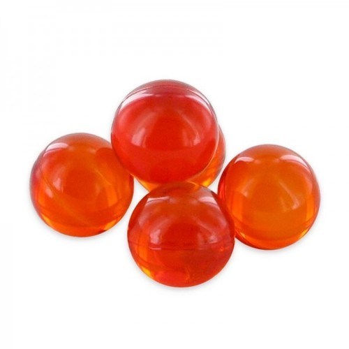 Perles En Pâte De Verre Translucides Tubes Orange - Pour Création Bijoux Ou Décoration - Neuf