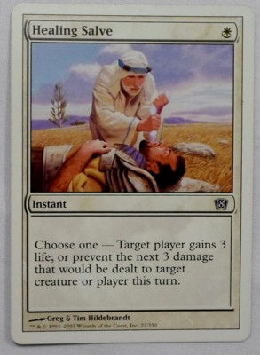 MAGIC THE GATHERING MTG 2003 8th EDITION WHITE HEALING SALVE INSTANT CARD |  eBay