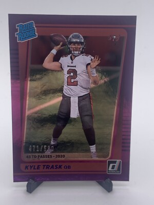 2021 Panini Donruss Rated Season Stat Line /500 Kyle Trask #257 Rookie RC