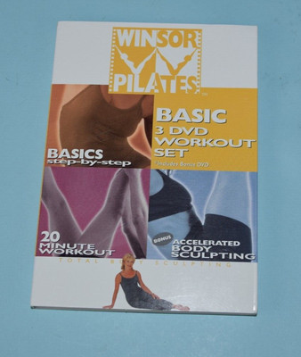 Winsor Pilates Basic Workout(3)DVD Set(20) Min Total Body Sculpting