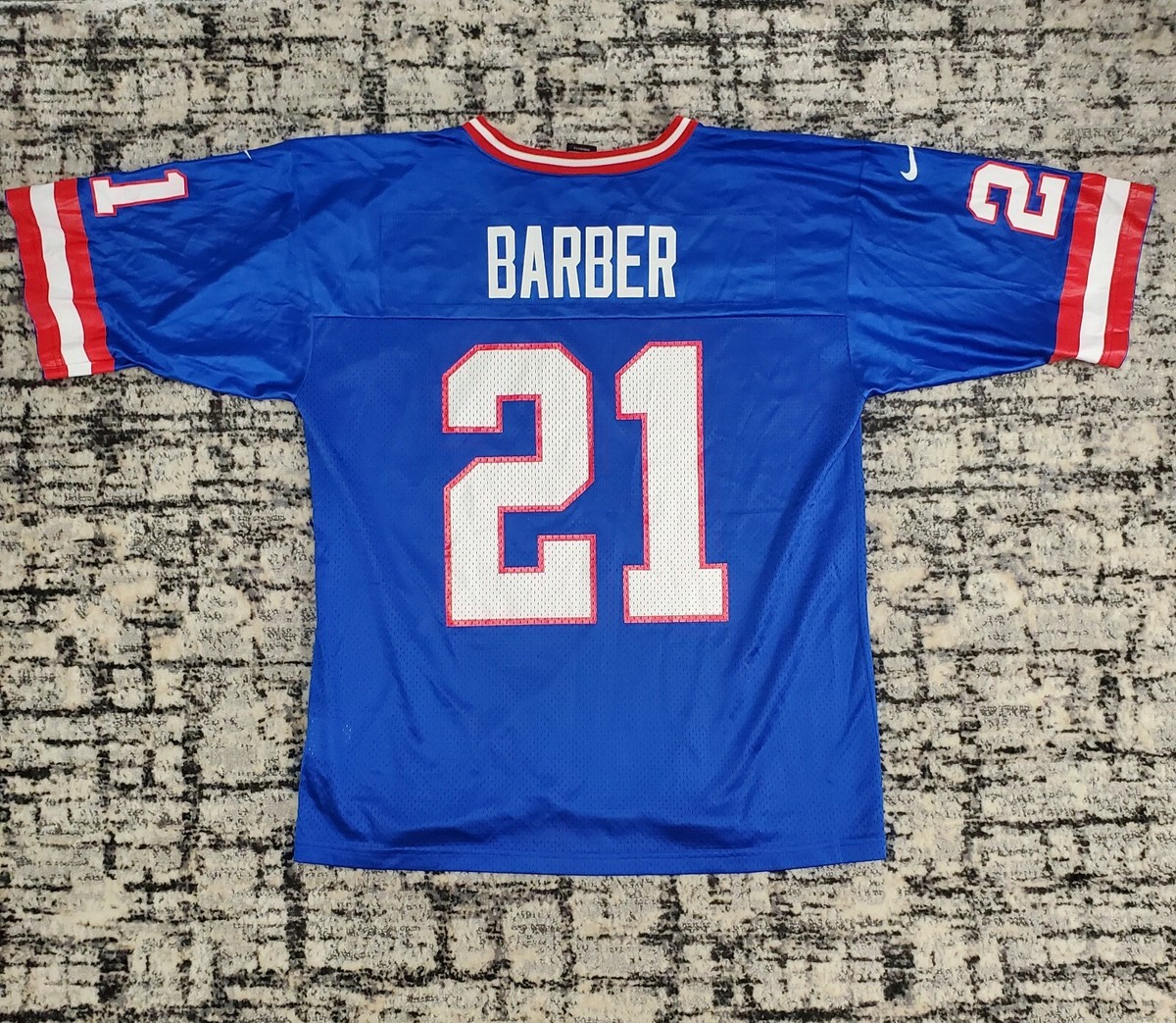 Vintage 90s Nike New York Giants Football Jersey #21 Tiki Barber L