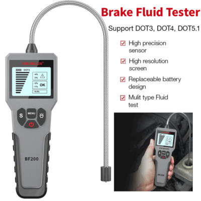 Car Brake Fluid Tester Hydraulic Fluid/Liquid/Oil Moisture Analyzer DOT3/4/5.1