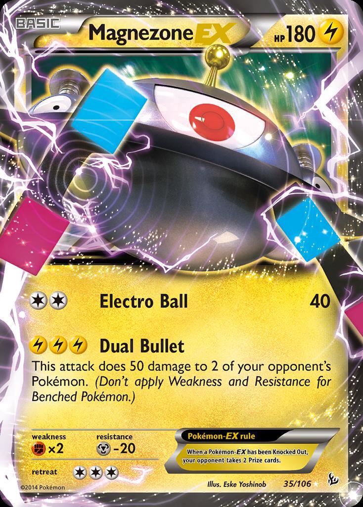 Pokemon Magnezone-EX (35/121) Flashfire MP HOLO