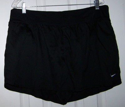 Nike Athletic Shorts Womens 1X Built In Briefs Running Jogging