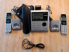 VTech DECT 6.0 Expandable Corded/Cordless  Digital Answering Machine CS6649-2