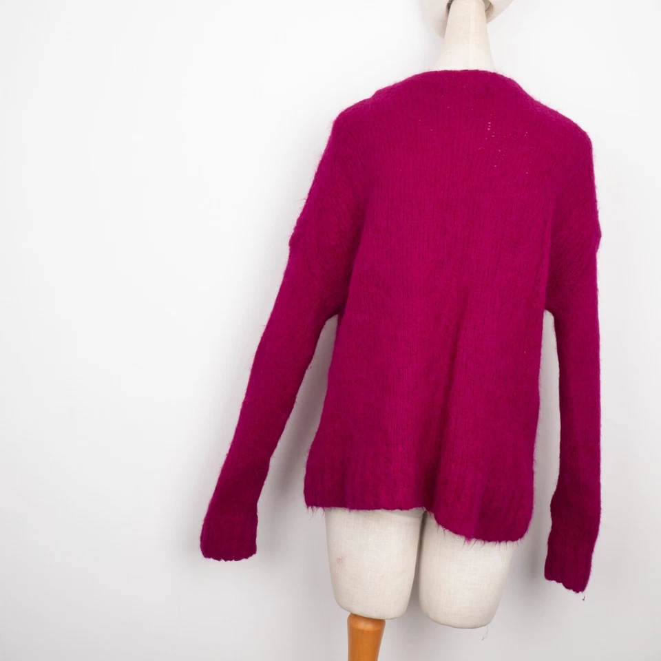 TOAST CAKBU Women's SURI ALPACA & Merino Wool Pink Knit Jumper Sweater Size: S-M - Image 4 of 4