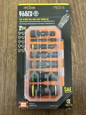 Klein Tools 65618 KNECT Flip-10 Heavy-Duty Deep-Well Impact Socket Set SAE 8pc