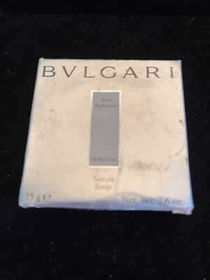 Bvlgari Eau Parfumee Au The Blanc Soap 2.6 oz 75 gms NIB BULGARI Scented Luxury