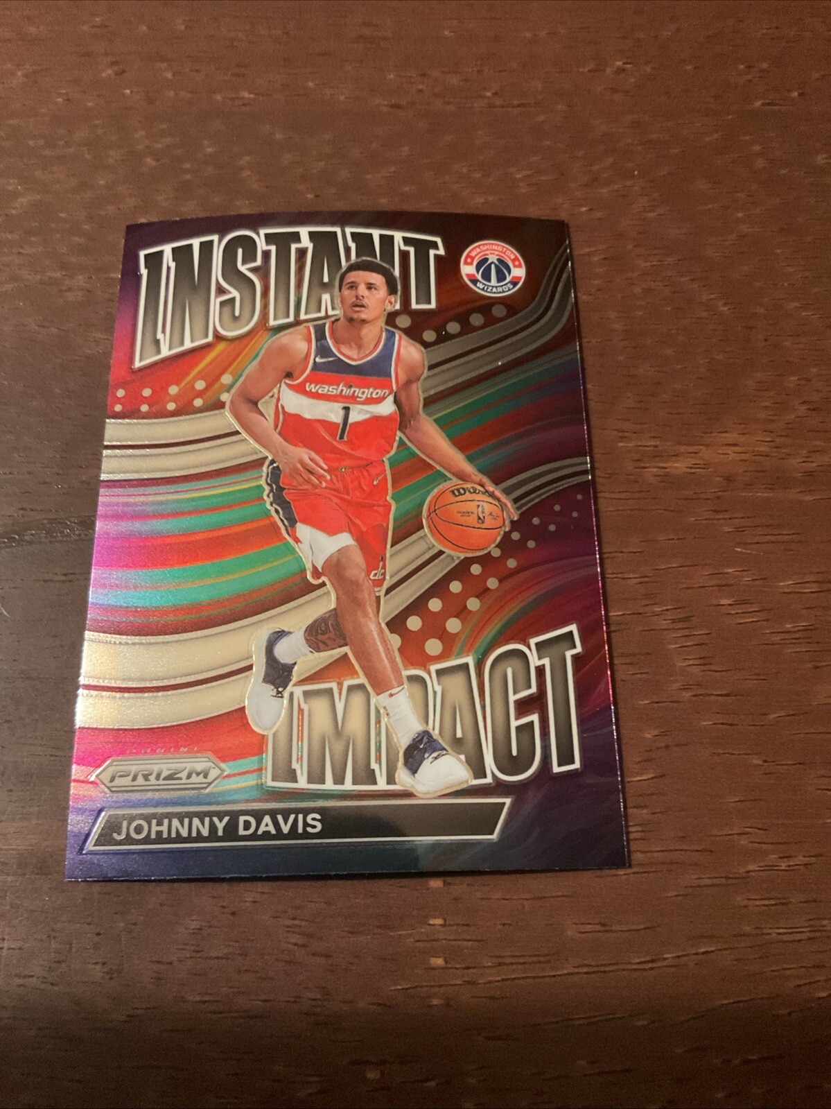 2022-23 Panini Prizm Memphis Player Johnny Davis Instant Impact Insert Card
