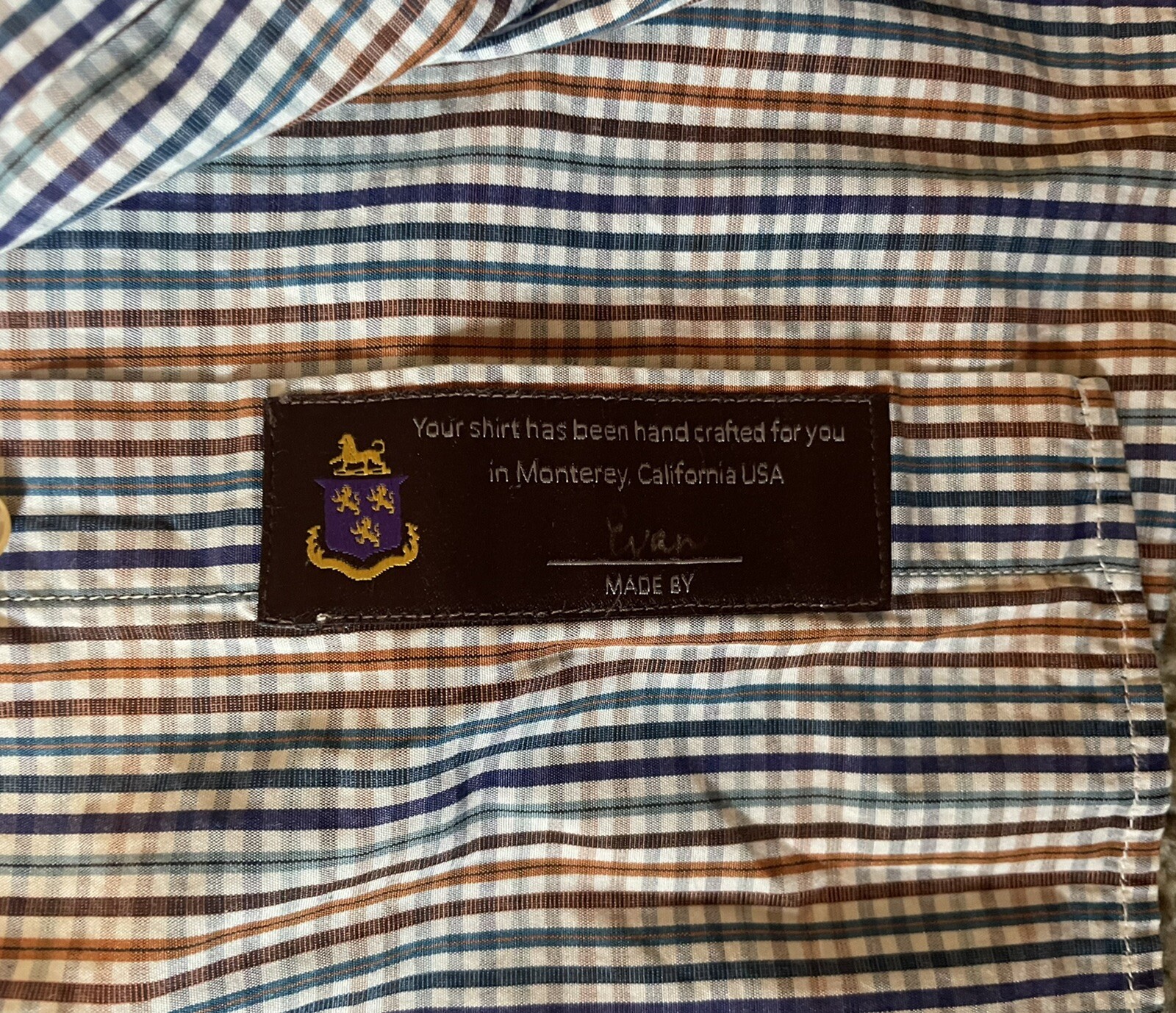 Robert Talbott ESTATE Cotton Button Down Size Men… - image 3