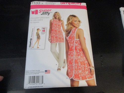 UNGESCHNITTENES SIMPLICITY SCHNITTMUSTER ~ 1133 RETRO REDO ~ SUPER JIFFY KLEID