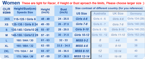 NWT NSA 517Y-1 WOMEN'S COMPETITION TRAINING KNEESKIN SWIMWEAR L US MISS 0-2 SZ30 - Picture 2 of 2