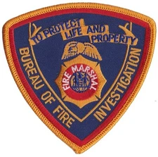 New York City Fire Marshal  Investigation Fire Patch  NEW
