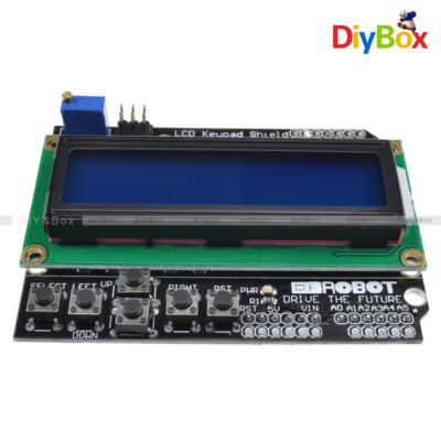 Expansion Board 1602 LCD Board Keypad Shield for Arduino Blue Backlight