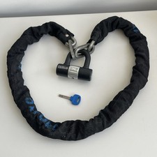 Oxford Chain10 Sólido Seguro Oro Cadena Bloqueo Bicicleta Moto Llave de Seguridad