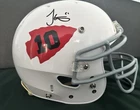 Tyreek Hill Signed Schutt Full Size Helmet Beckett BAS COA custom,rare styling.