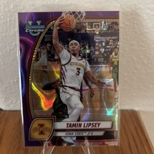 2024-25 Bowman University Chrome - Tamin Lipsey #66 Purple Lava Refractor (RC)