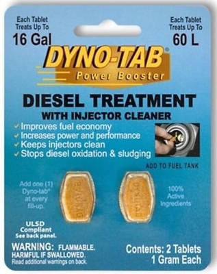 Dyno-tab 45602 Diesel Treatment with Injector Cleaner 2-tab Card