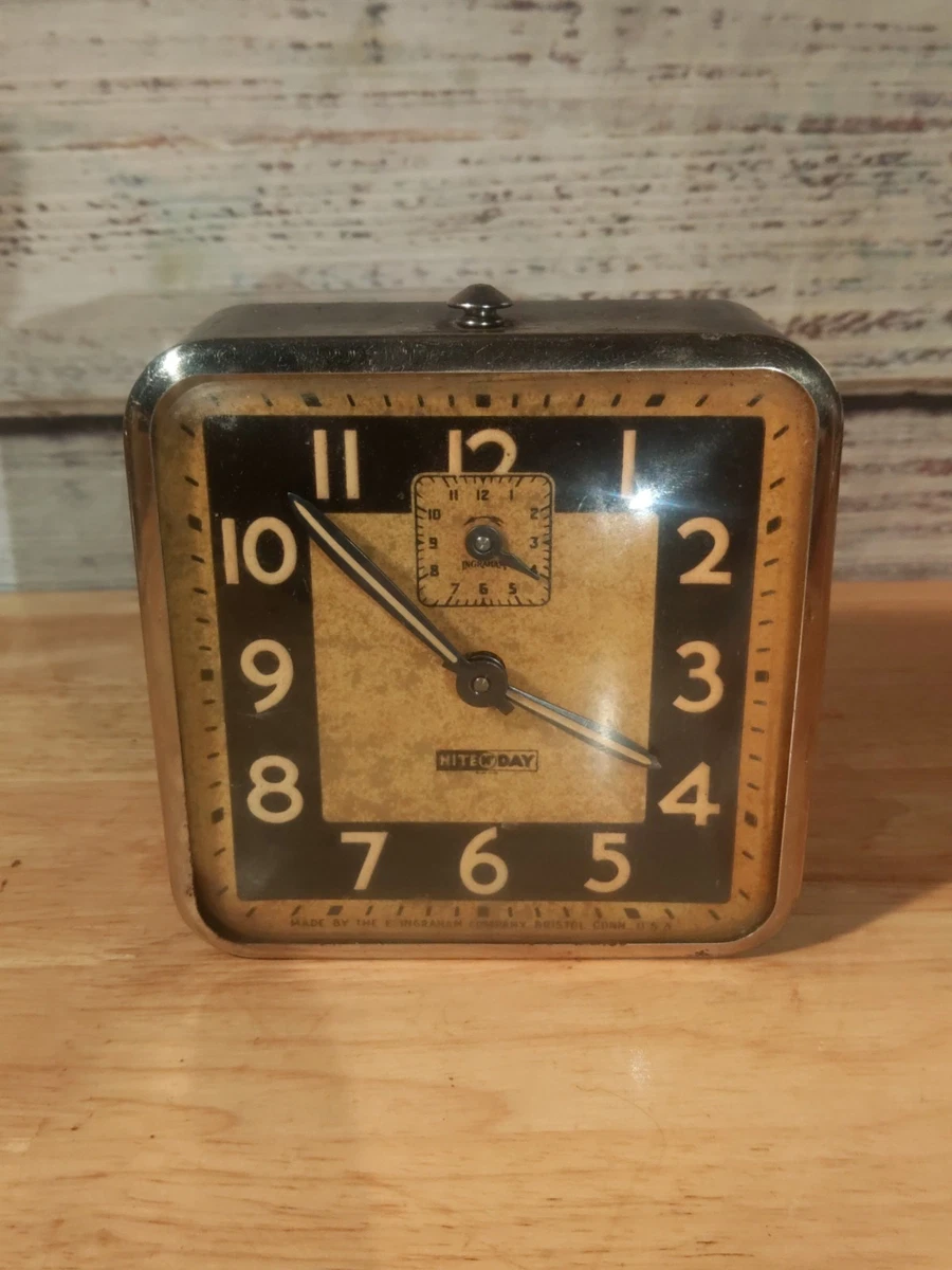vintage ingraham clock products for sale | eBay