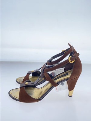 LOUIS VUITTON Gladiator Sandals, Size Brown