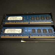 Lot of 2 ELPIDA 2GB DDR2 Desktop DIMM RAM Mem...