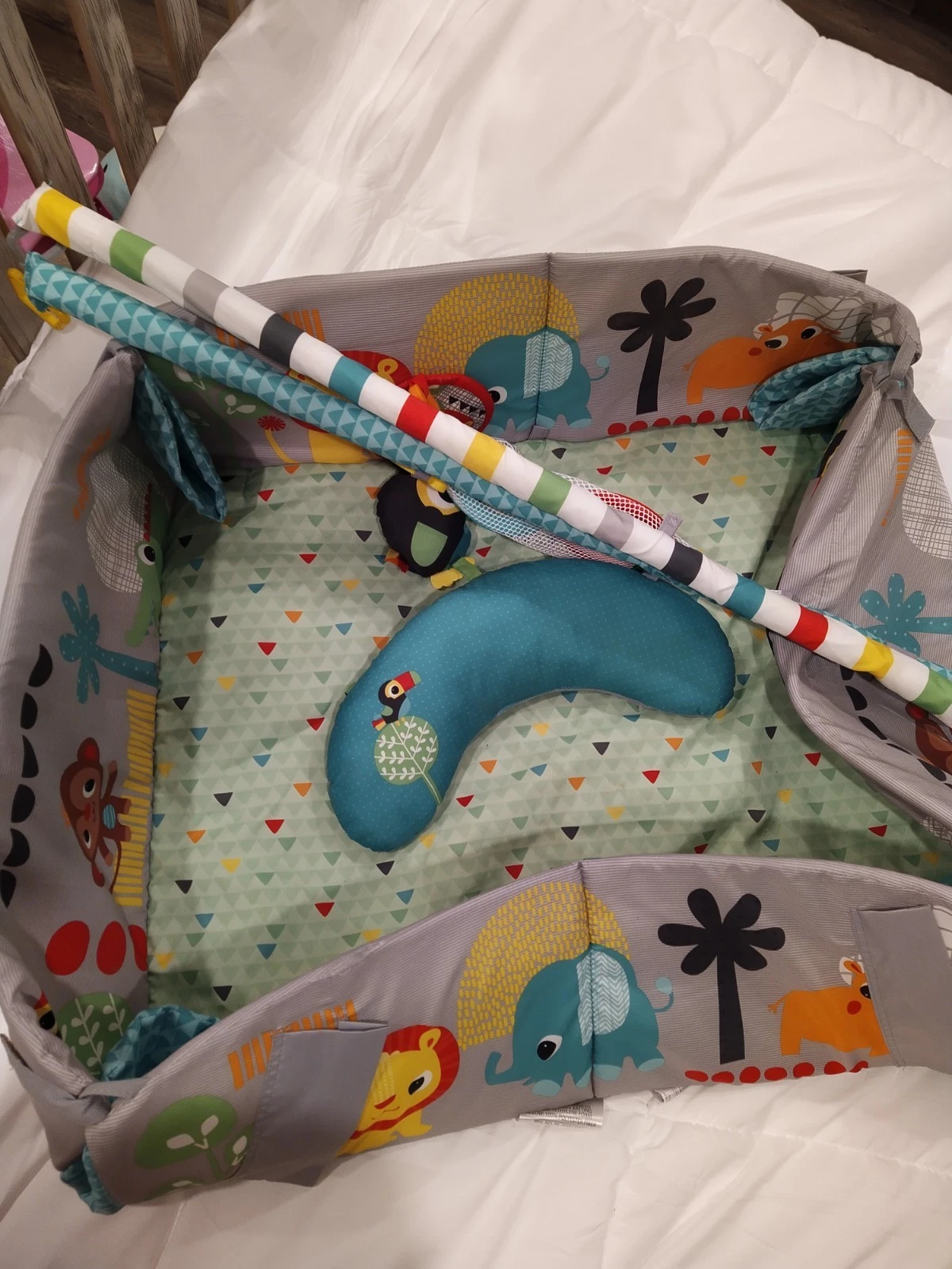 Baby play gym activity mat Animals Safari With Balls And Pillow