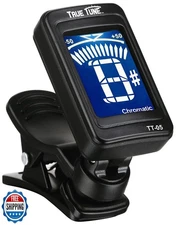 True Tune TT-05 LCD Clip-On Chromatic Instrument Tuner for Guitar