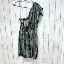 W118 Walter Baker Small Raquel Long Sleeve Mini Dress In Green And Cream Print