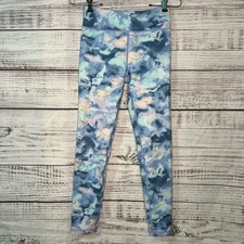 Athleta Girl XL High Rise Chit Chat Tight Blue White Pink Tie Dye